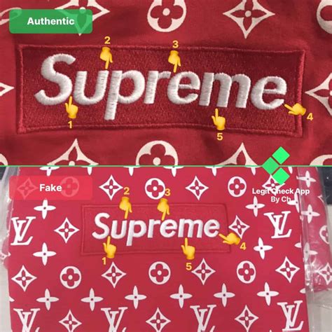 supreme louis vuitton box logo real vs fake|cartera louis vuitton supreme original.